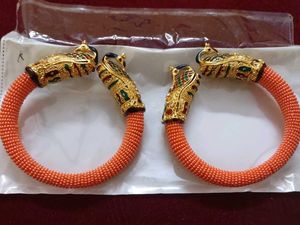 Ethnic Peacock Peach colour - A pair of Kada