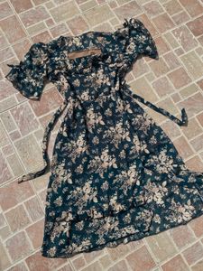 Floral Print Midi Dress