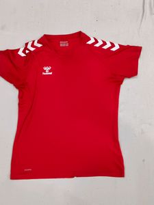 Red T Shirt Stretchable Material