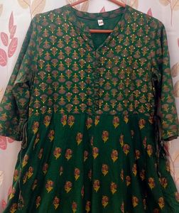 Green Anarkali Kurta