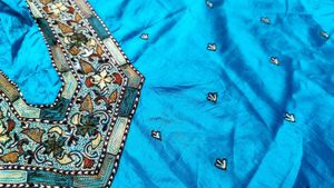 Elegant Blue Silk Kurta