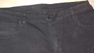 Black Denim straight Jeans