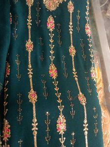 Elegant Teal Embroidered Salwar Kameez