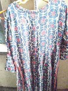 Nyra Cut Ambrella Frock With Cotton Plazzo.