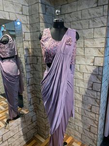 Elegant Lavender Saree