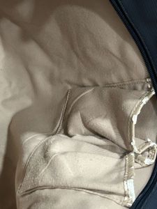Navy Blue Textured Tote Bag
