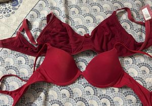 Red Bras - Set of Two