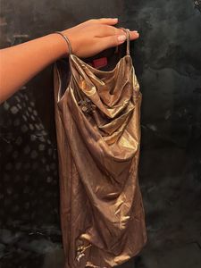 Party ware bronze dress for baby