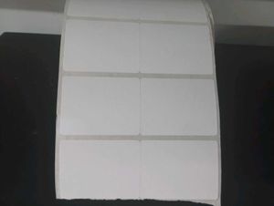 Blank White barcode Labels