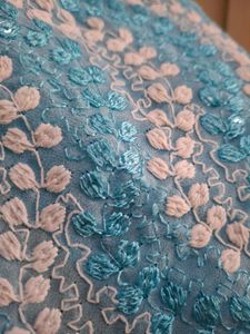 Blue &amp; White Patterned Dress