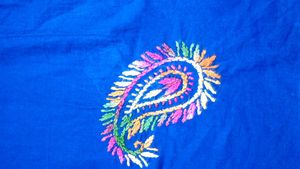Pure Cotton Chikenkari Kurti With New Sare