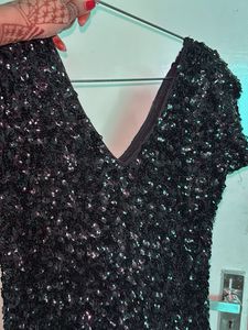 Black Sequence One Piece