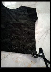 pretty black crop top.