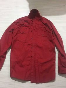 Red Casual Shirt
