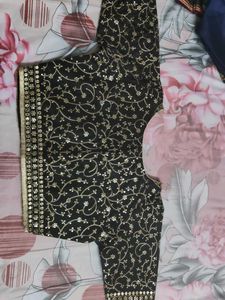 Embroidered Black Blouse