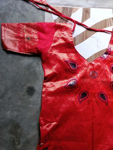 hot red kurta