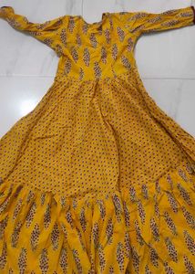 LIBAS MUSTARD LONG KURTA