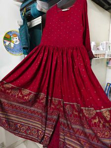 Anarkali  Printed Kurta