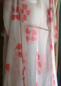 Heart Print Kurta Set