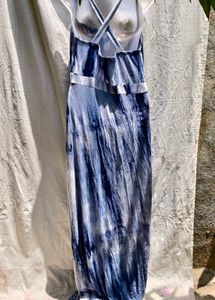 I. Blue Tie-Dye Maxi Dress