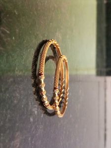 Gold-Plated Bangle Set