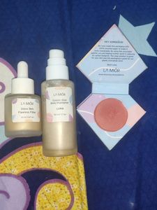 Lamior Flushes Glow Blush, Body Highlighter,Gla