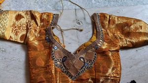 Blue Banarasi Silk Saree