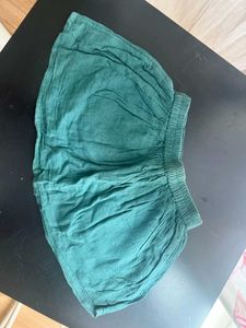Embroidered Green Skirt