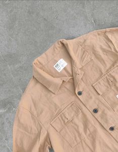 Khaki Button-Down Shirt
