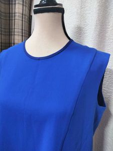 Chic Blue Sleeveless Dress