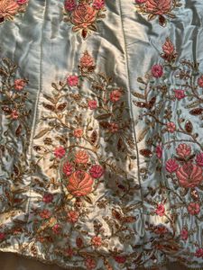 Gorgeous Satin Floral Lehenga💗