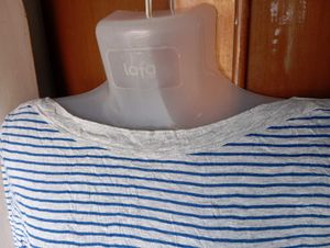 GAP Striped 3/4 Sleeve Top