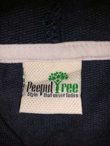 Navy Cropped &#34;Original&#34; Hoodie