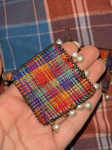 Handcrafted Fabric Earrings