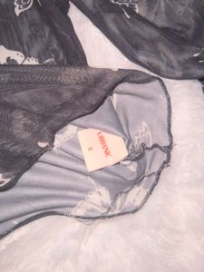 Urbanic black Mesh Top