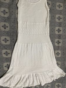 White Knit Dress