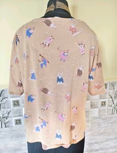 BOGO🎁Buy One Get 1 Free🎁L-XL Cat Print T-sh