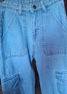 Light Blue Cargo Jeans