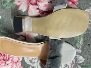 Green Ruched Heeled Sandals