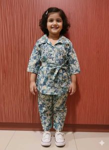 Baby girl embroidery coord set