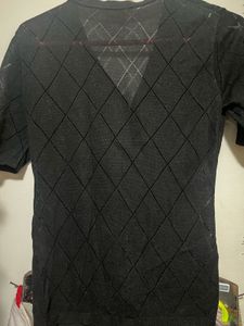 Black Patterned Cardigan