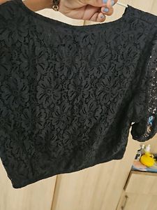 NEW BLACK CROP TOP ON SALE