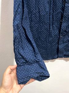 Navy Polka Men Shirt
