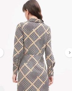 Plaid Wrap shirt Dress