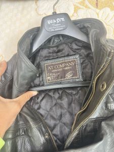 Trelleborg Black Leather Jacket 100% Original