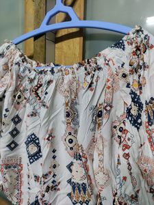 White Off shoulder Top