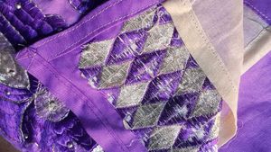 Purple Dress Material