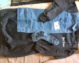 Denim And Sweatshirt Dress