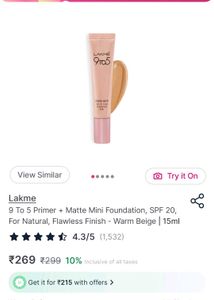 Lakme 9to5 Mini Foundation