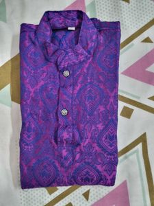 Boys&#39; Purple Kurta Pajama Set